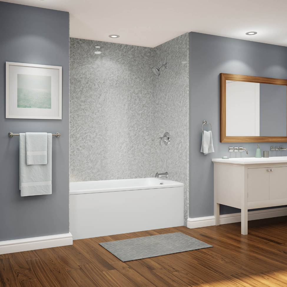 Silverstone-look acrylic wall finish